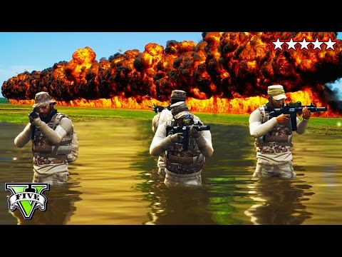 GTA 5 Epic 5 STAR SURVIVAL  | 5 Star POLICE Getaway | GTA 5 Online Police Massacre  Destruction