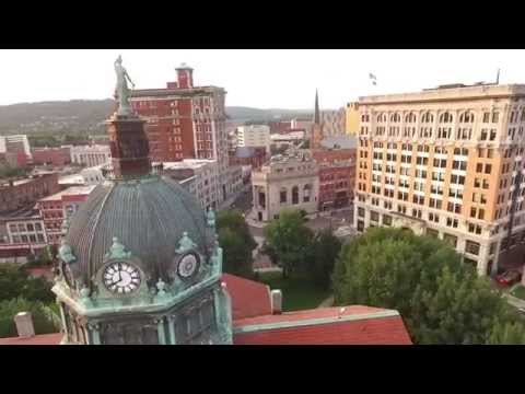 DJI Phantom3 Professional: Binghamton, NY: Flight over downtown Binghamton