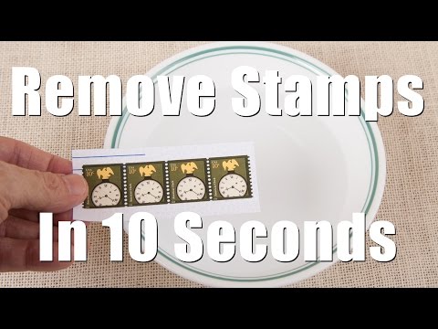 Remove Postage Stamps From Envelops in 10 Seconds