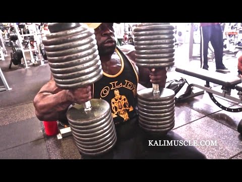 Kali Muscle Chest Workout w/ 200lb Dumbbell Press