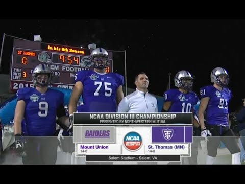 Div. III Football Championship - Mount Union vs St Thomas