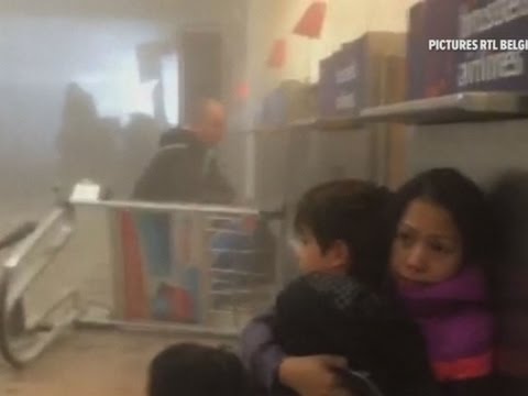 Raw: Inside Brussels Airport and Subway Attacks