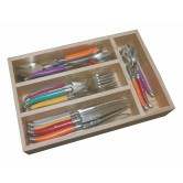 Laguiole by Louis Thiers 24 Piece Cutlery Set with Coloured Handles 