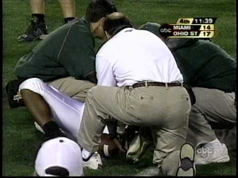 Willis McGahee - Knee Injury Fiesta Bowl National Title 2002