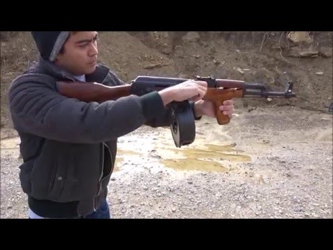 Full Auto AK47 - 100 Round Drum Mag Dump (Ep34)