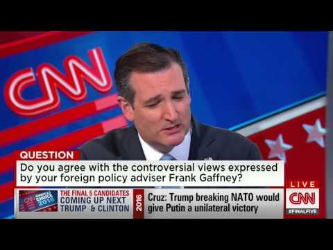 Sen. Cruz discusses campaign adviser Frank Gaffney