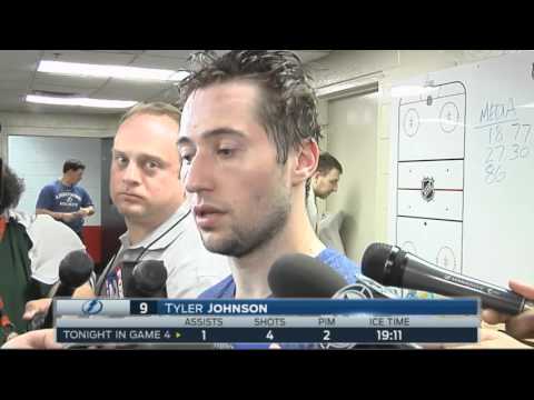 Tyler Johnson -- Tampa Bay Lightning vs. Detroit Red Wings Game 4 postgame