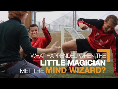 Philippe Coutinho & Lucas Leiva meet ‘mind wizard’ Dave Alnwick