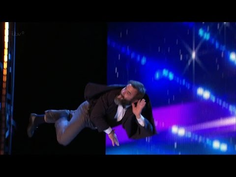 Britain's Got Talent 2015 S09E05 Vladimir Georgievsky Slapstick Silent Film Throwback Trampoline Act