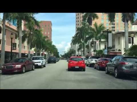 Driving Downtown - Sarasota Florida USA