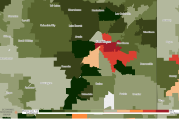 Screenshot from the Economic Innovation Group's "DCI Data for the 100 Largest US Cities."