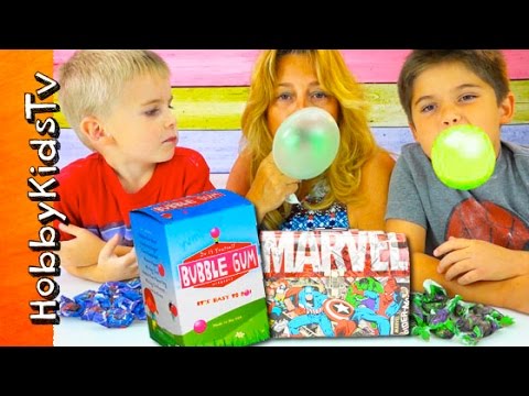 Best BIGGEST Bubble Gum! Bubblegum Kit Surprise HobbyPig + HobbyFrog DIY HobbyKidsTV