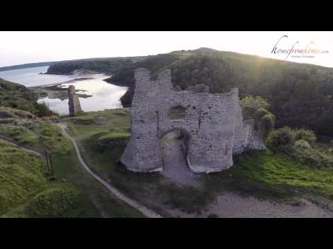 Swansea Bay, Mumbles and Gower from the Air