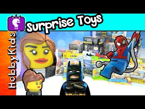 Trixie Surprise Toys 3 Play-Doh Batman Spider-man Funko Minecraft SpongeBob by HobbyKidsTV