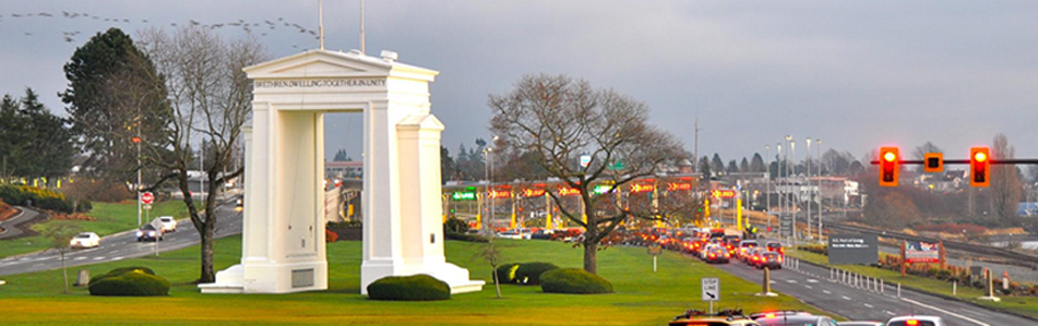 Peace Arch Border Crossing, Blaine, WA