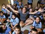 Ipswich-bred Olympic swimmer Leah Neale returned to her former school Silkstone State School, encouraging the next generation.