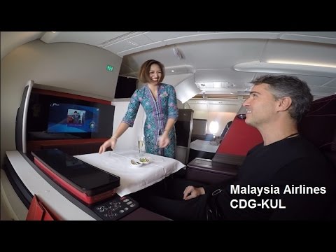 Malaysia Airlines First Class A380  CDG-KUL (MAS21)