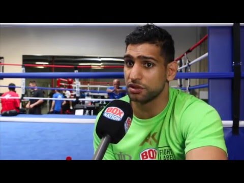 AMIR KHAN (IN CAMP) ON CANELO CLASH, SAYS BROOK FIGHT WON'T HAPPEN & TALKS FURY v KLITSCHKO REMATCH