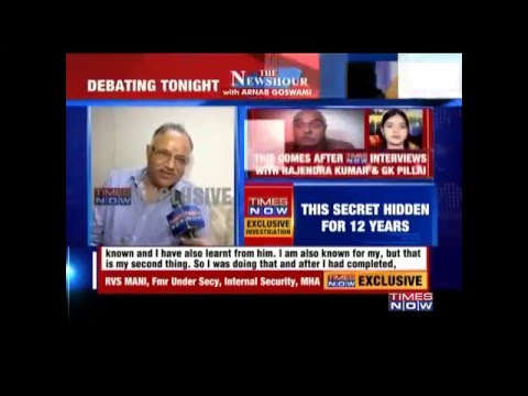 #CongExposedOnIshrat : Interview of RVS Mani, former Under Secretary, Internal security, MHA