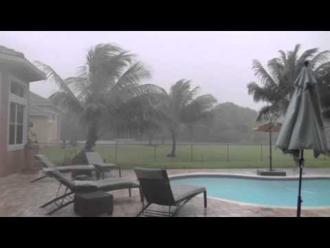 Hurricane category 1 going through Florida