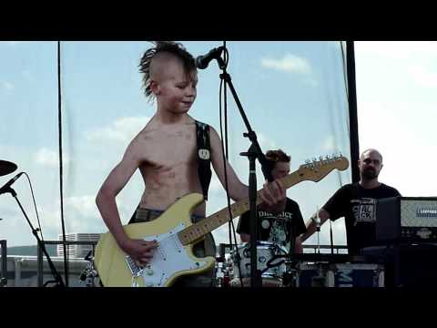 Rock the Farm 2011 - 9 yr old Ryan Watson covering "Crazy Train" with his band Unavailable