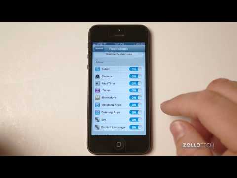 iPhone 5 Tips - Restrictions