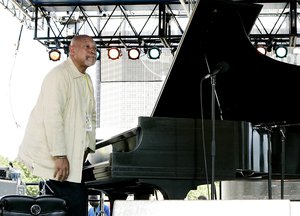 FILE - In this Sept. 2, 2007 file photo, pianist Kenny Barron appears at Detroit's International Jazz Festival. Barron is a triple winner in the 2015 Jazz Awards presented by the Jazz Journalists Association.