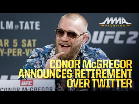 Conor McGregor Announces Retirement Over Twitter