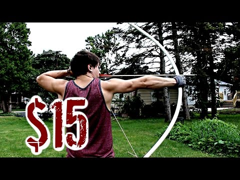 Easy, Cheap, POWERFUL Bow (NO Power Tools or Heat Needed)