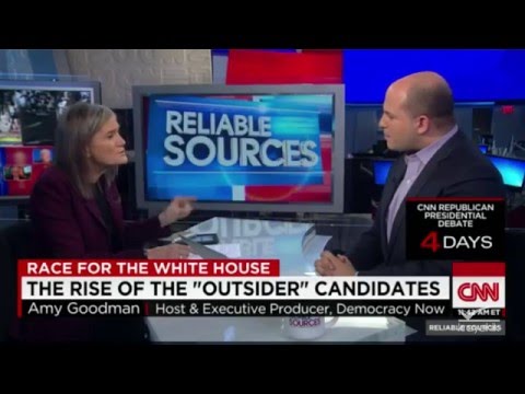 Amy Goodman Trashes Trump; CNN; 2-21-2016