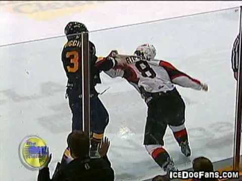 Niagara IceDogs vs. Barrie Colts 3 FIGHTS!