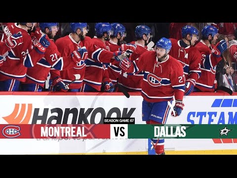 Montreal Canadiens vs Dallas Stars - Season Game 67 - All Goals (8/3/16)