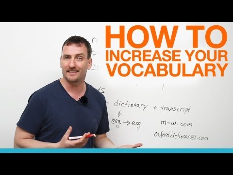 How to increase your vocabulary