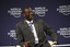 Tidjane Thiam, Group Chief Executive, Prudential, speaks during the "Governing Global Growth: The New Context" session at the World Economic Forum