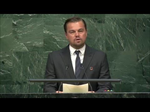 Leonardo DiCaprio, High-level Signature Ceremony for the Paris Agreement