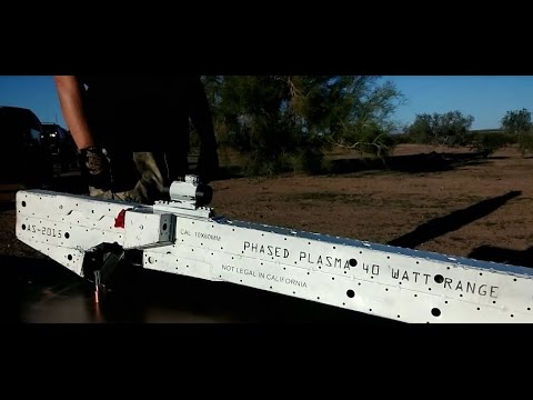 Electromagnetic Plasma Rifle Test Fire