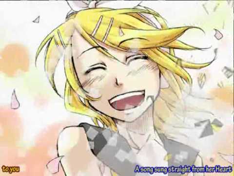 Rin and Len's mixed Kokoro with English Sub - ココロ - HQ