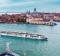 The River Countess sails through Venice.