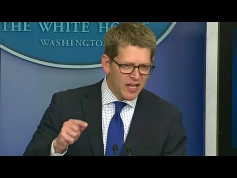 Jay Carney Loses It At Briefing, Mocks Reporter