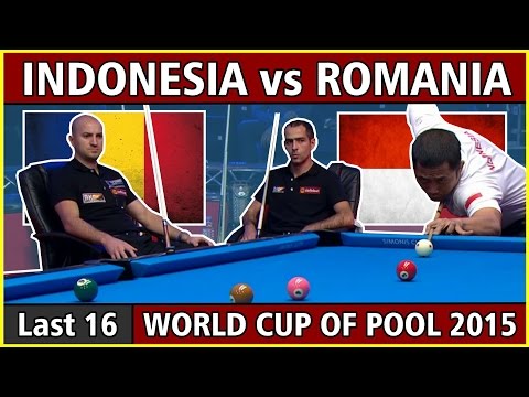 Indonesia vs Romania | Round 2 | Full HD | 2015 World Cup of Pool