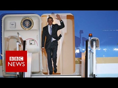 President Obama arrives in London - BBC News