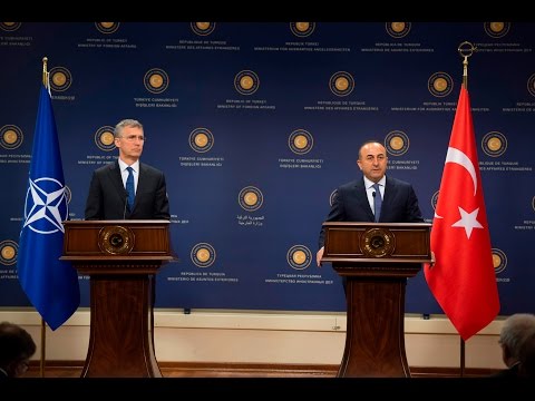 NATO Secretary General with Minister of Foreign Affairs of Turkey, 21 APR 2016