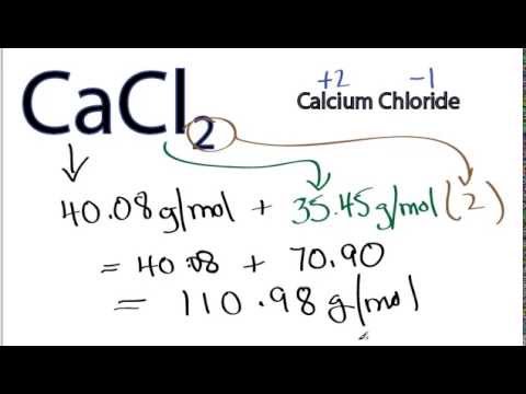 Molar Mass / Molecular Weight of CaCl2