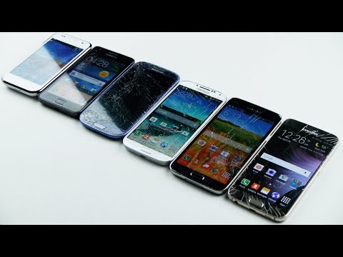 Samsung Galaxy S6 vs S5 vs S4 vs S3 vs S2 vs S1 Drop Test!