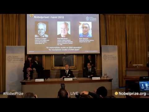 Announcement of the Nobel Prize in Chemistry 2015