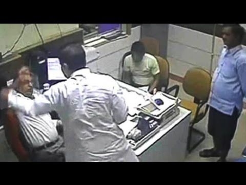 Caught on camera: AAP leader hits, threatens manager of State Bank of India branch in Delhi