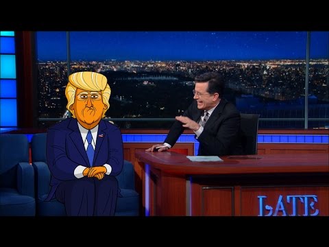 Cartoon Donald Trump Tells Stephen Who Started It