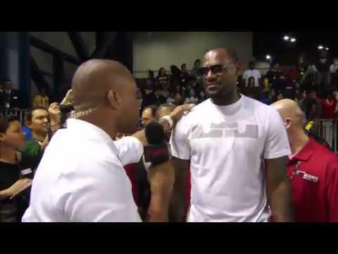 Crazy reporter interviews Kobe Bryant and Lebron James together