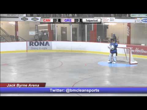 Canada vs. Greece 2013 World Ball Hockey Championship, June 3, 2013