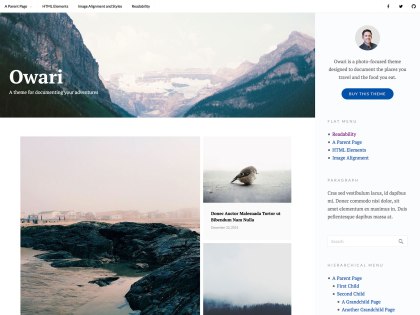 Owari WordPress Theme